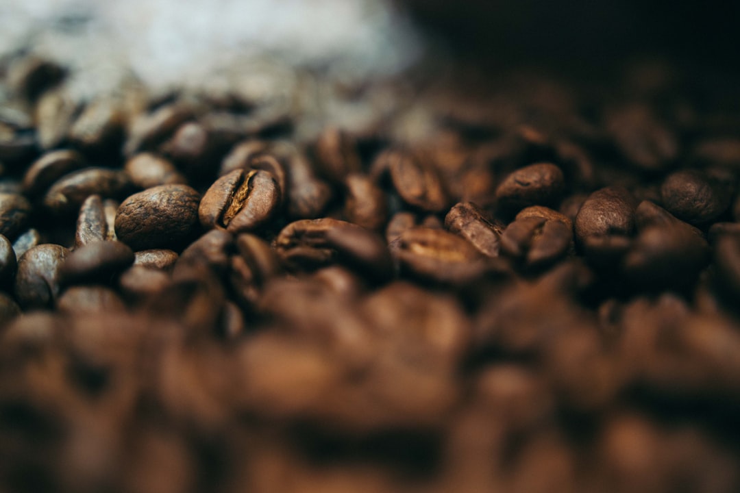 Photo coffee beans roasted