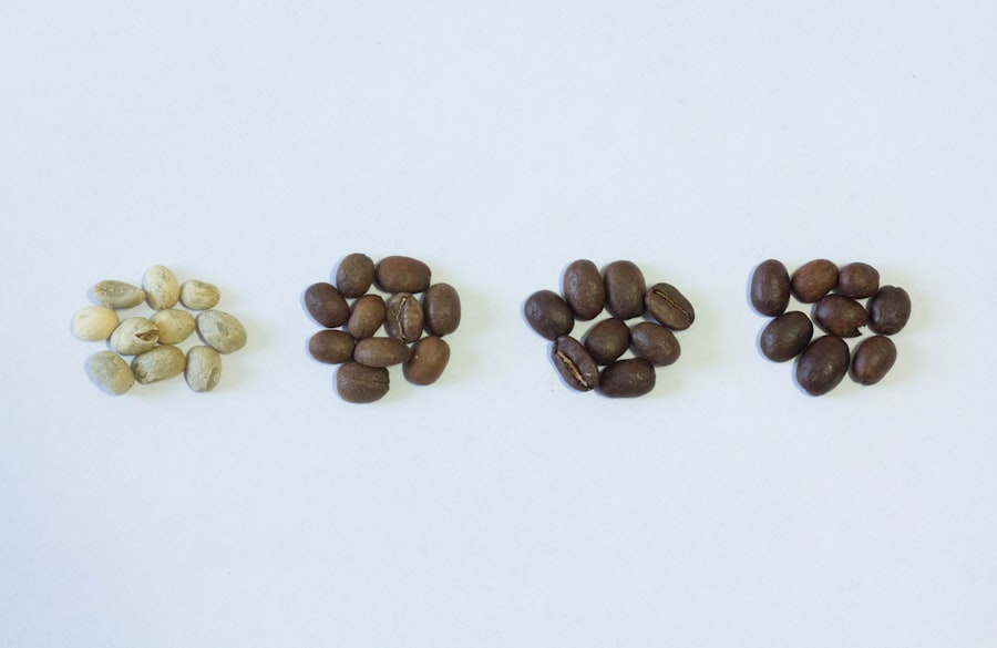 Photo decaffeinate organic coffee beans